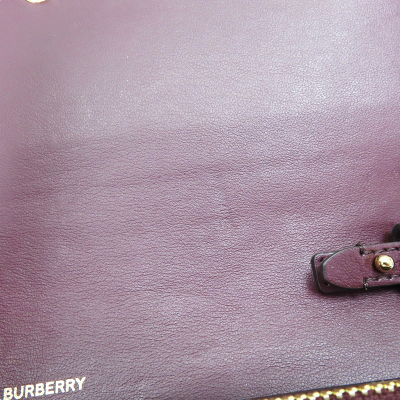 酒紅色 牛皮 肩背包【BURBERRY 巴寶莉】-14
