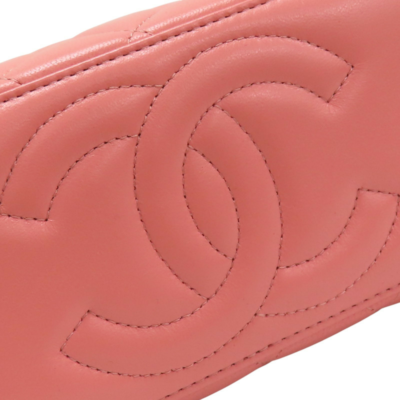粉色 菱格紋 羊皮 Handle Vanity 肩背包 AP2846【CHANEL 香奈兒】 AP2846-6