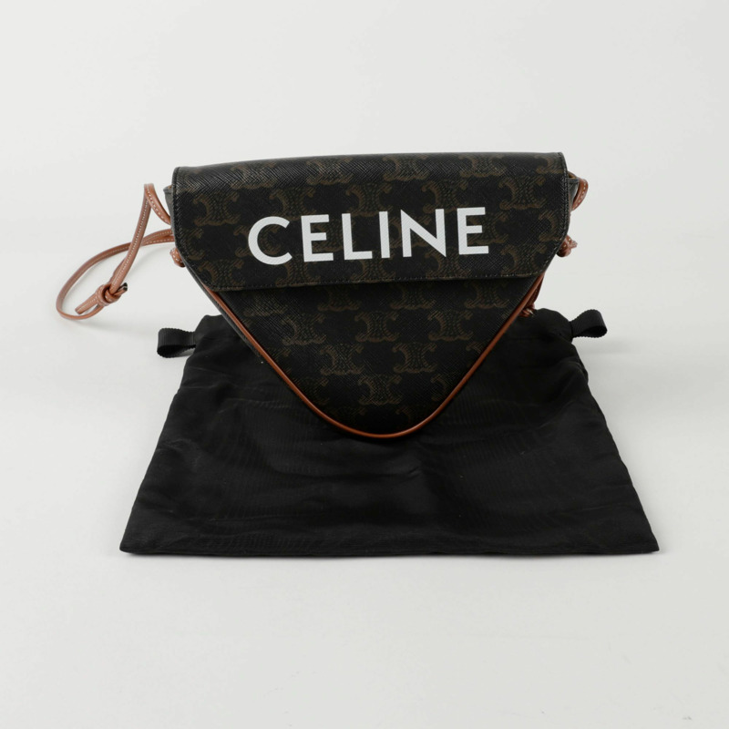 CELINE 三角形單肩斜背包 195902BZK-0