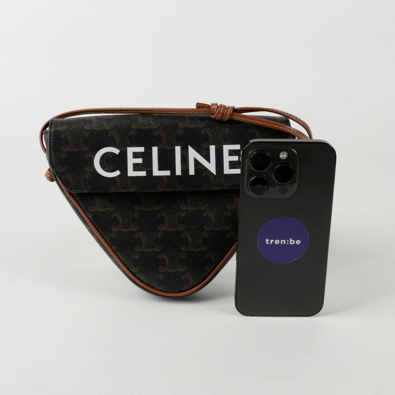 CELINE 三角形單肩斜背包 195902BZK-7