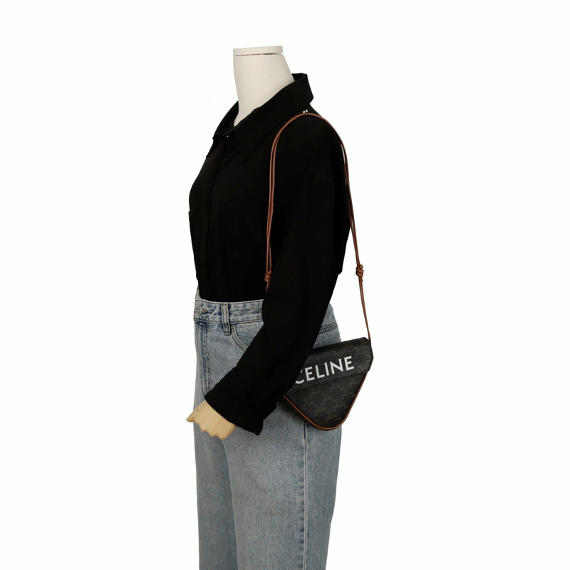 CELINE 三角形單肩斜背包 195902BZK-10