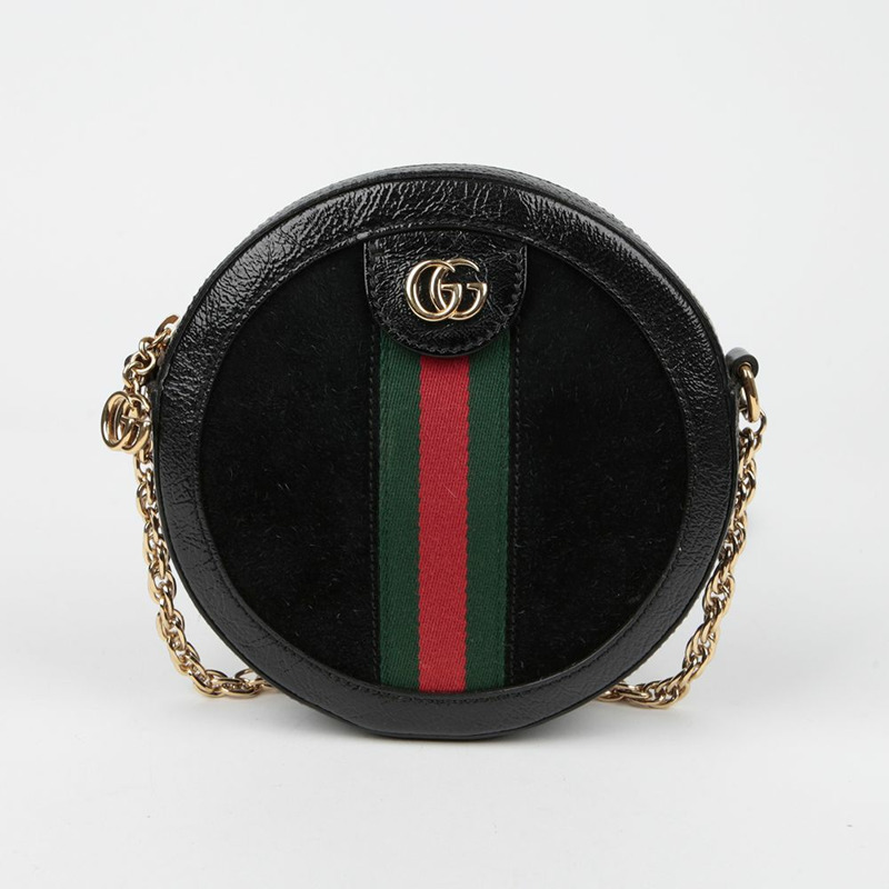 GUCCI Ophidia 迷你 GG 圓形肩斜背包 550618-1