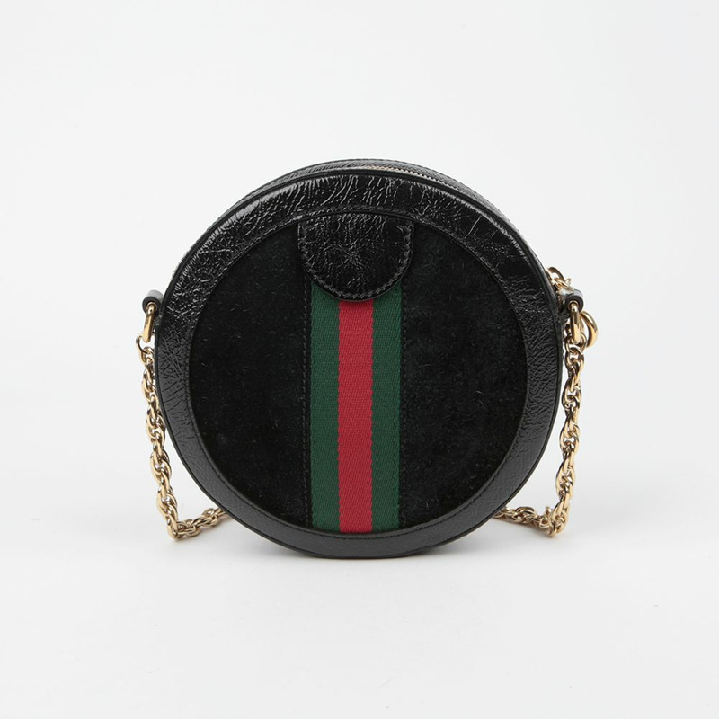 GUCCI Ophidia 迷你 GG 圓形肩斜背包 550618-3