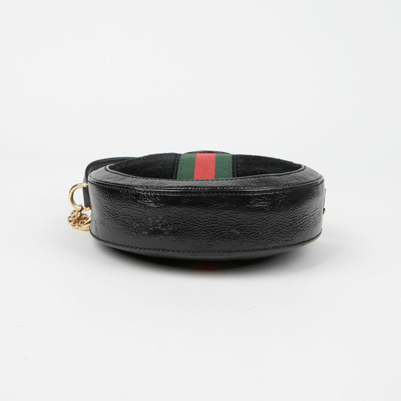 GUCCI Ophidia 迷你 GG 圓形肩斜背包 550618-5
