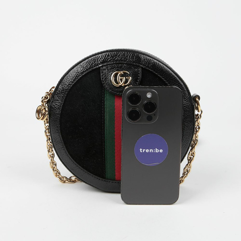 GUCCI Ophidia 迷你 GG 圓形肩斜背包 550618-6