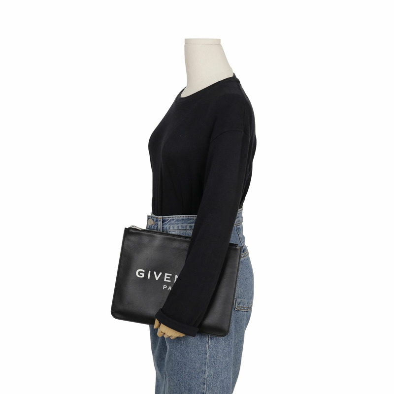 GIVENCHY BK600JK0AC 標誌印花手拿包-10