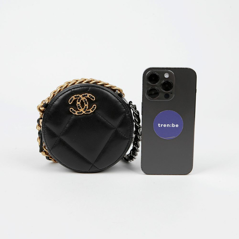 【包稅】CHANEL AP0945 19吋圓形迷你鏈條單肩斜背包-6