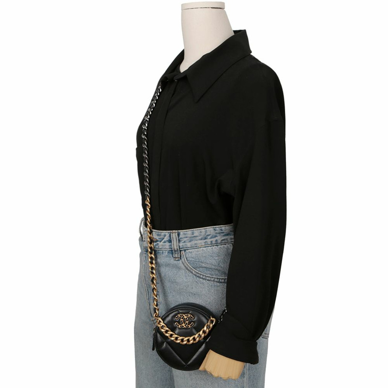 【包稅】CHANEL AP0945 19吋圓形迷你鏈條單肩斜背包-8