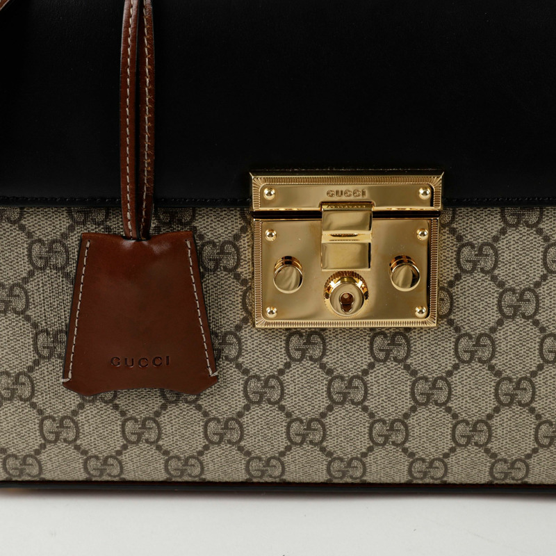 GUCCI 掛鎖小號頂部提把托特單肩包 453188-1