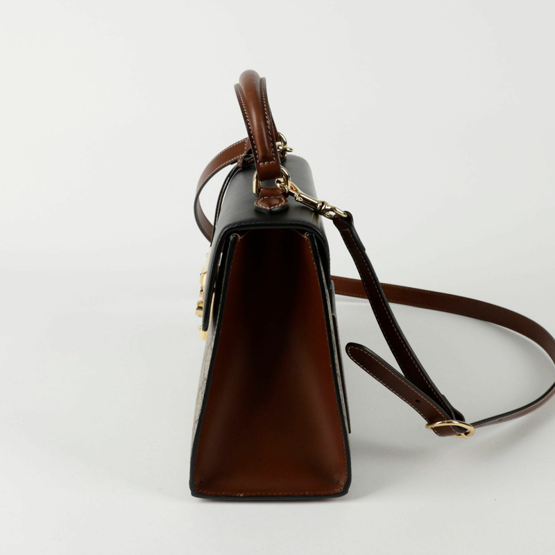 GUCCI 掛鎖小號頂部提把托特單肩包 453188-3