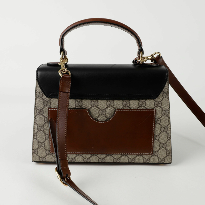 GUCCI 掛鎖小號頂部提把托特單肩包 453188-4