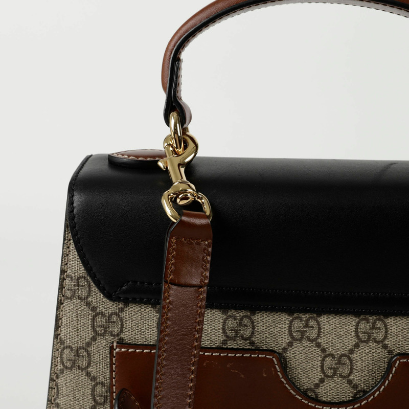 GUCCI 掛鎖小號頂部提把托特單肩包 453188-5