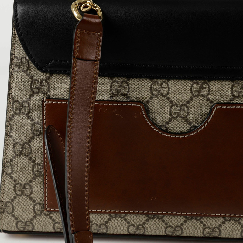 GUCCI 掛鎖小號頂部提把托特單肩包 453188-6