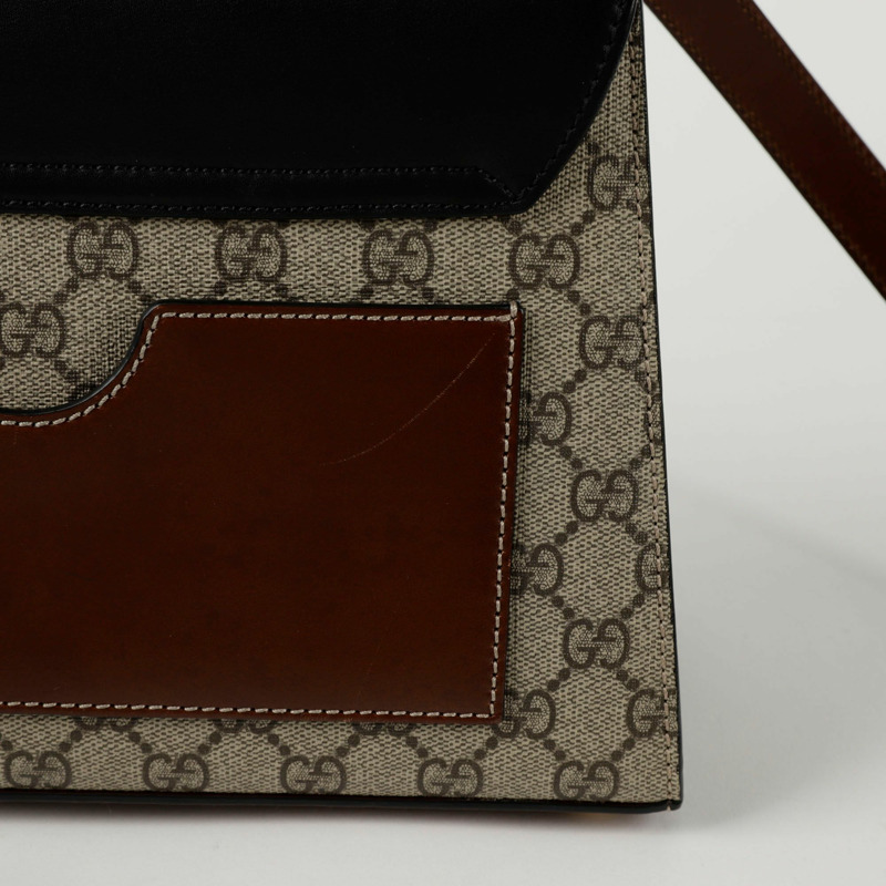GUCCI 掛鎖小號頂部提把托特單肩包 453188-7