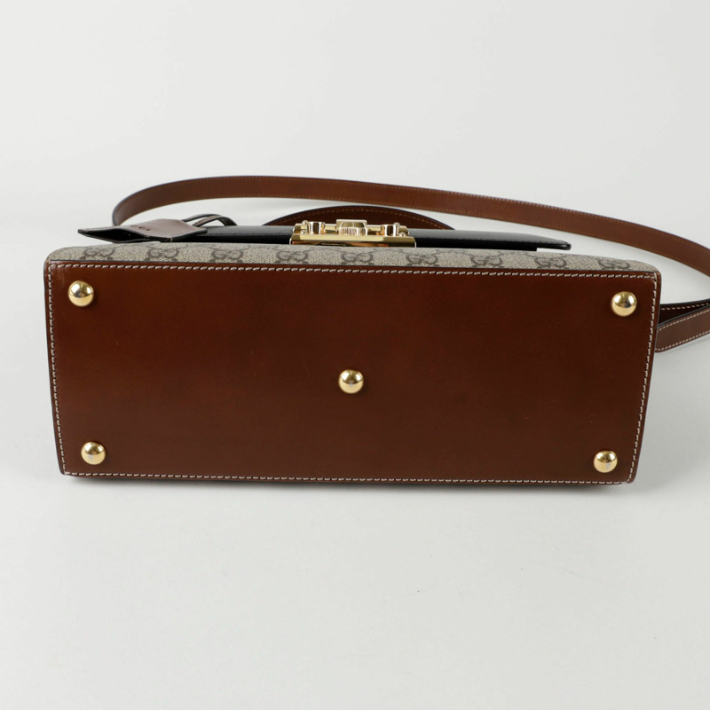 GUCCI 掛鎖小號頂部提把托特單肩包 453188-9