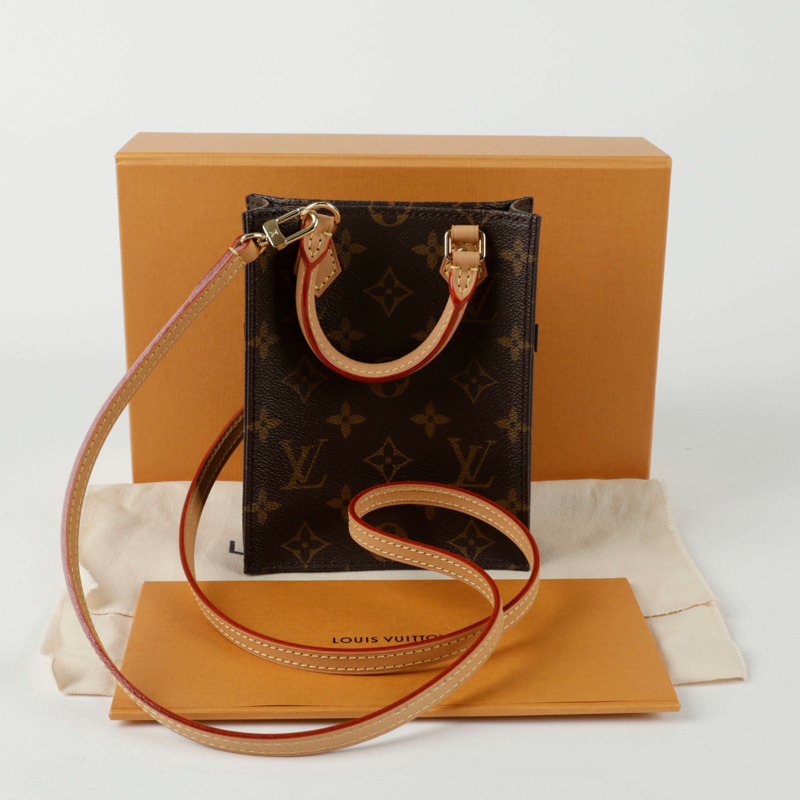 LOUIS VUITTON Petite Sac Plat 托特單肩包 M81295-0