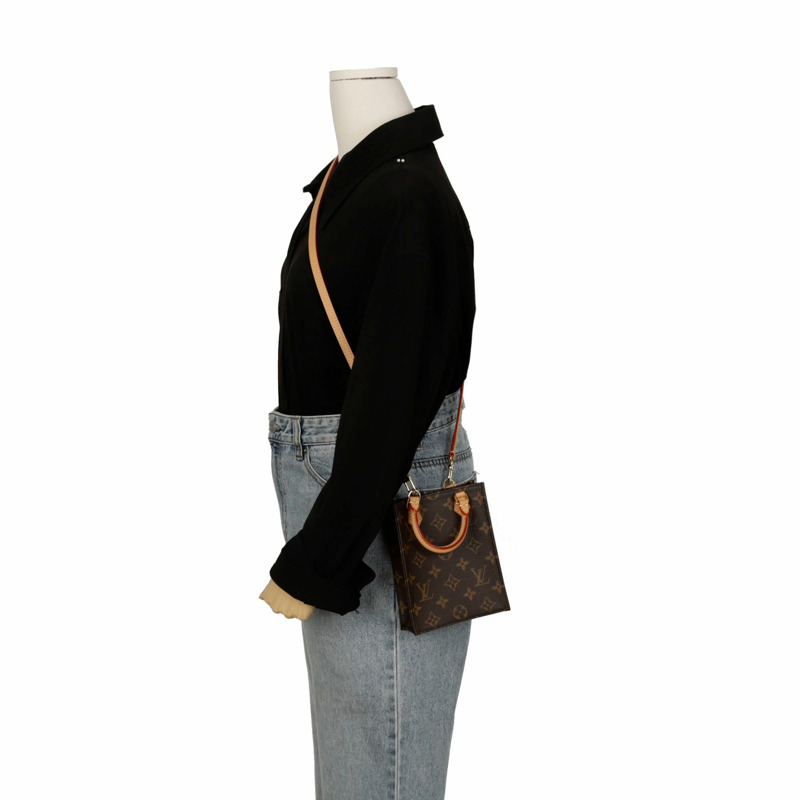 LOUIS VUITTON Petite Sac Plat 托特單肩包 M81295-7