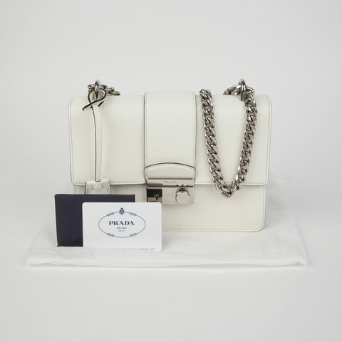 PRADA 1BD034 掛鎖鏈條單肩斜背包