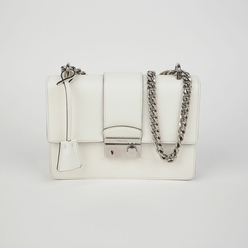 【包稅】PRADA 1BD034 掛鎖鏈條單肩斜背包-1