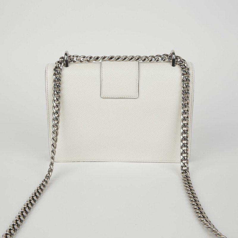 【包稅】PRADA 1BD034 掛鎖鏈條單肩斜背包-3