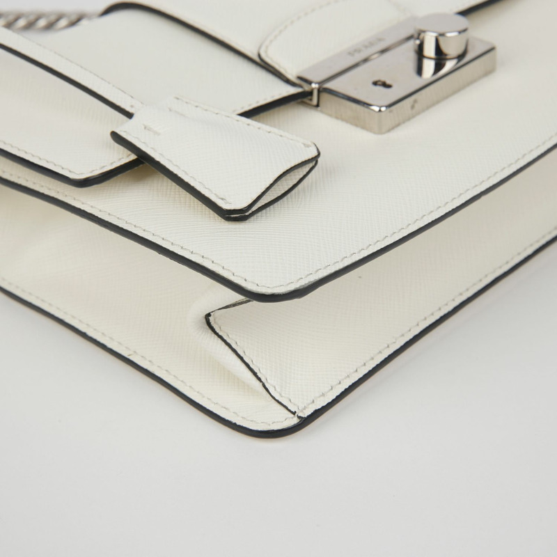 【包稅】PRADA 1BD034 掛鎖鏈條單肩斜背包-6