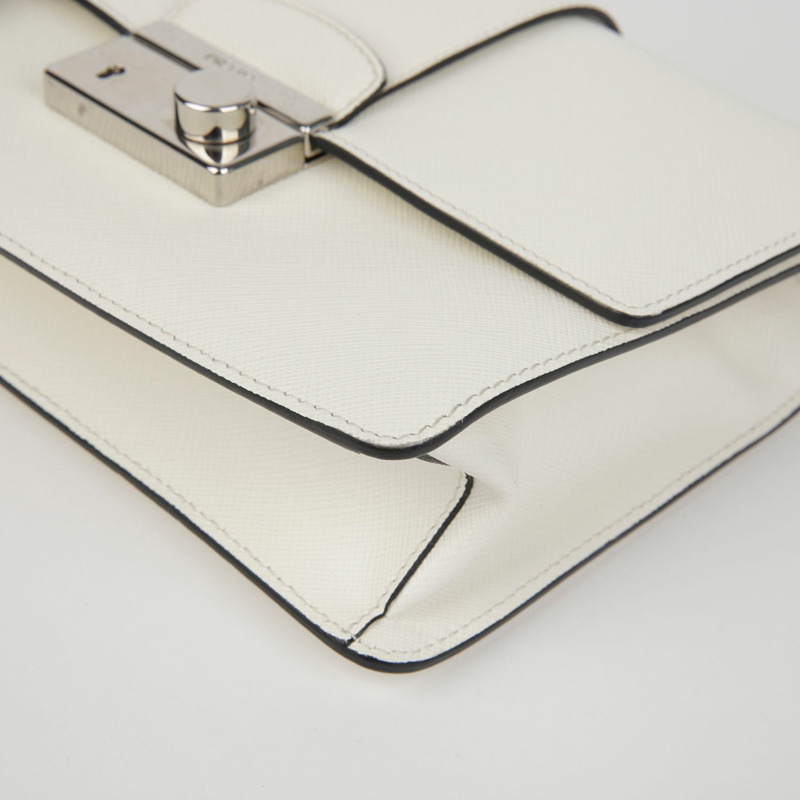 【包稅】PRADA 1BD034 掛鎖鏈條單肩斜背包-7