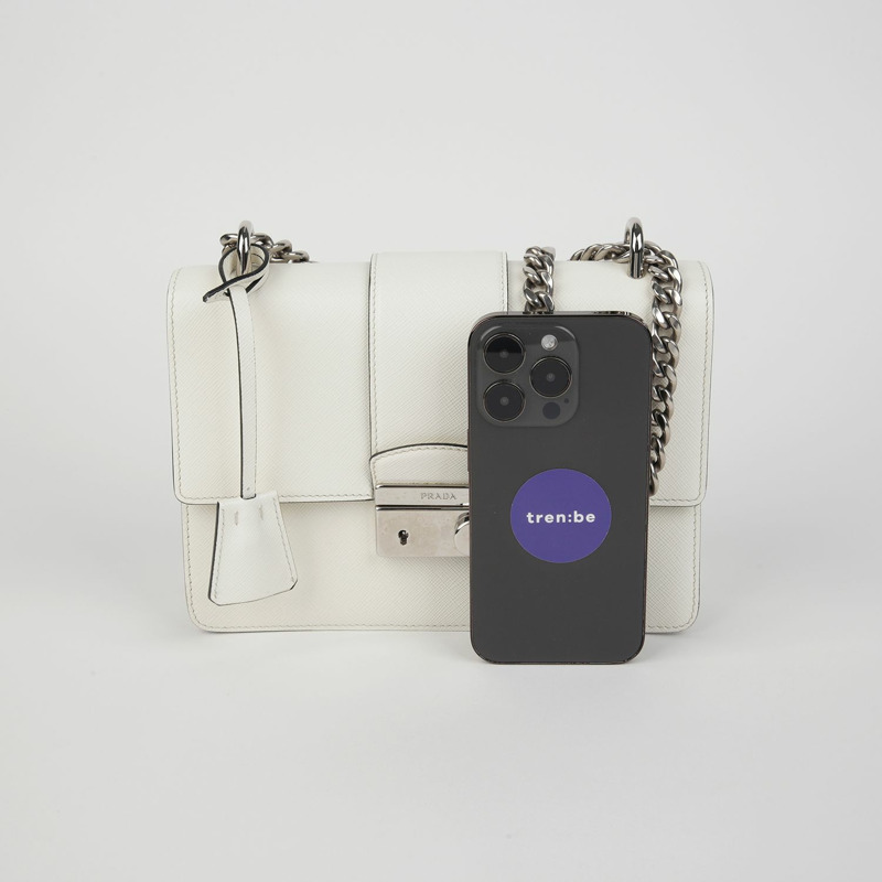 【包稅】PRADA 1BD034 掛鎖鏈條單肩斜背包-8