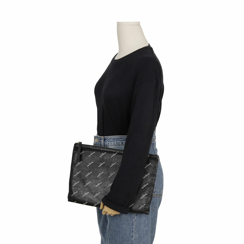 BALENCIAGA 標誌手拿包 482874-12