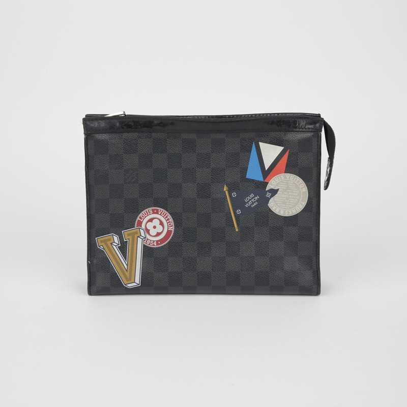 LOUIS VUITTON N64442 Damier Graphite 手拿包 Voyage-1