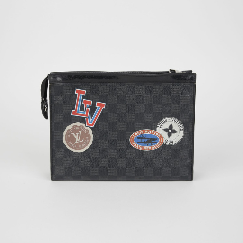 LOUIS VUITTON N64442 Damier Graphite 手拿包 Voyage-2