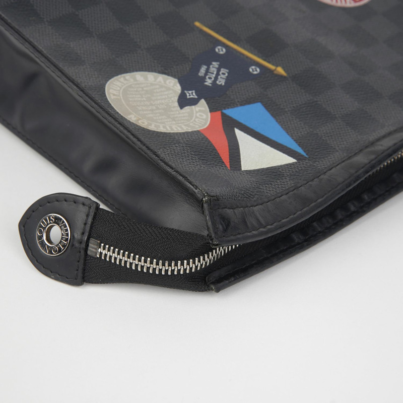 LOUIS VUITTON N64442 Damier Graphite 手拿包 Voyage-7