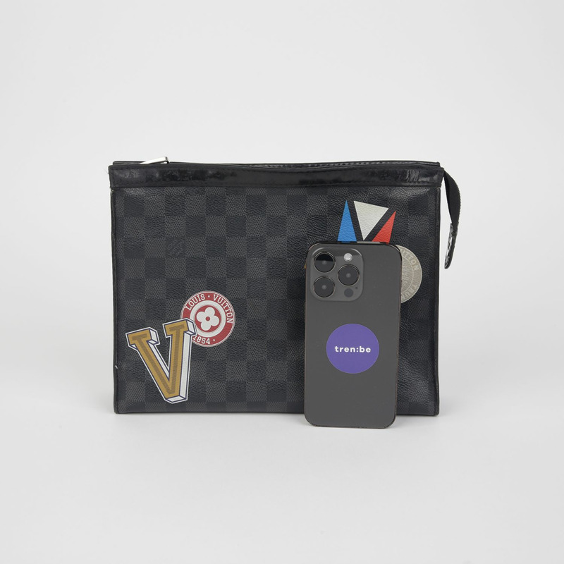 LOUIS VUITTON N64442 Damier Graphite 手拿包 Voyage-9