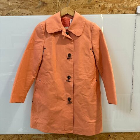 【美收精品】BURBERRY 螢光橘色風衣 4-107【隔月月中將轉賣至日本 上架期限30天】