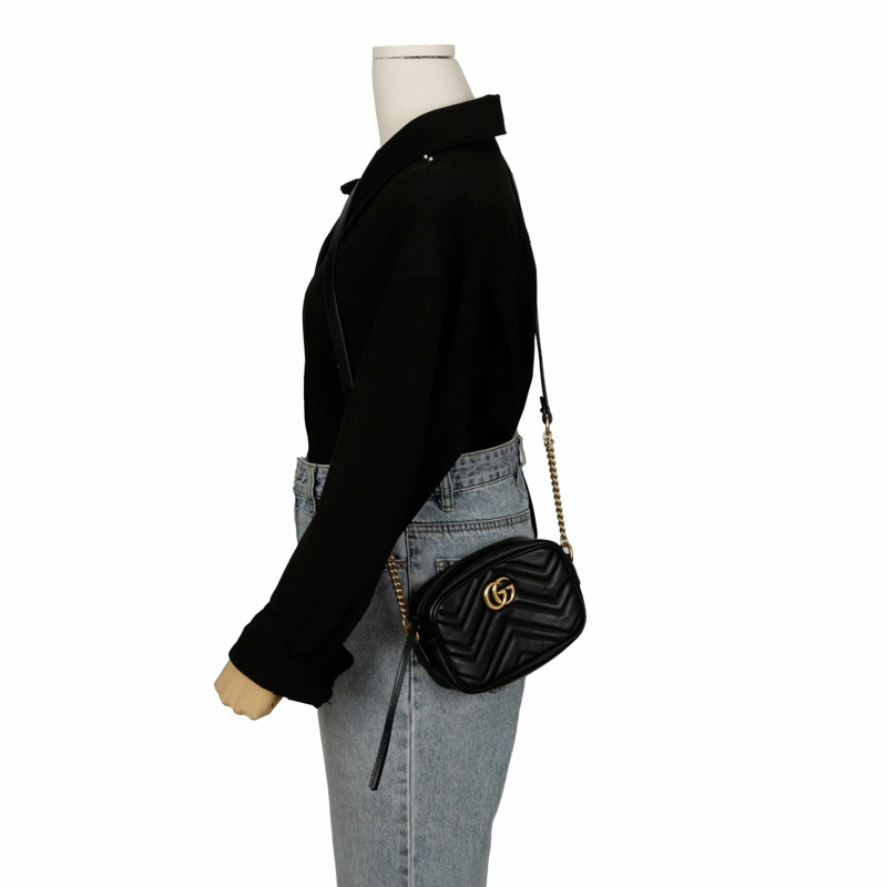 GUCCI GG Marmont 迷你肩斜背包 448065-9