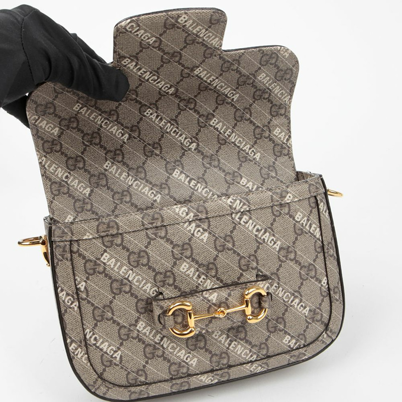 BALENCIAGA Horsebit 1955 Hacker Project 迷你肩斜背包 658574-9