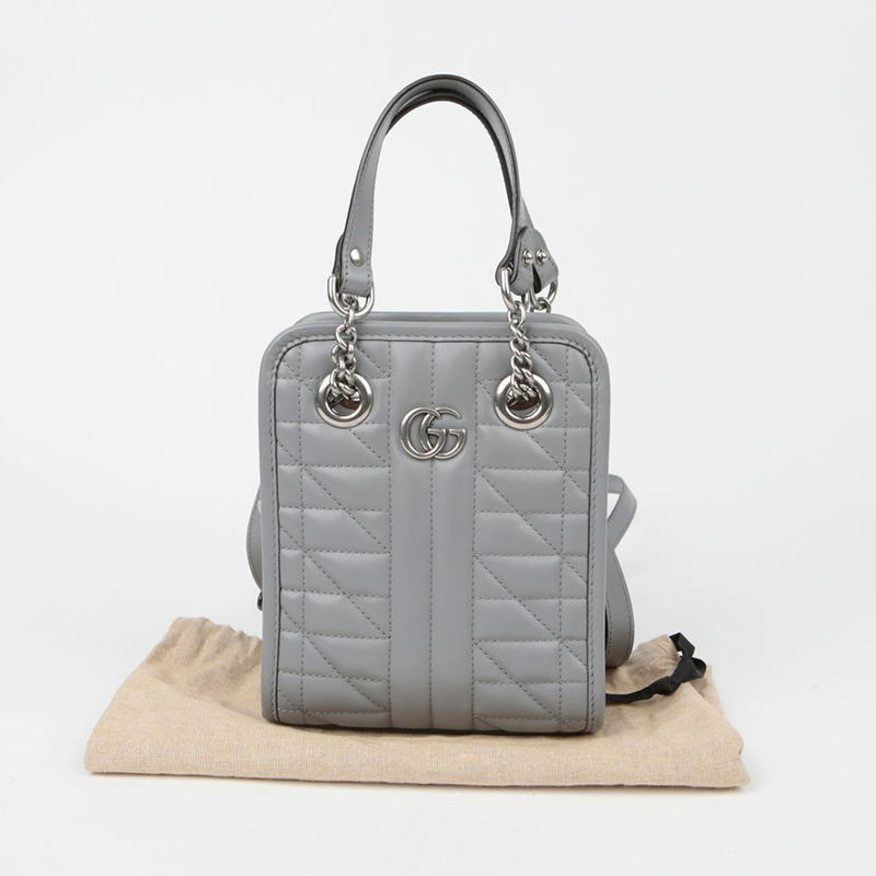GUCCI GG Marmont 迷你托特單肩包 696123-0