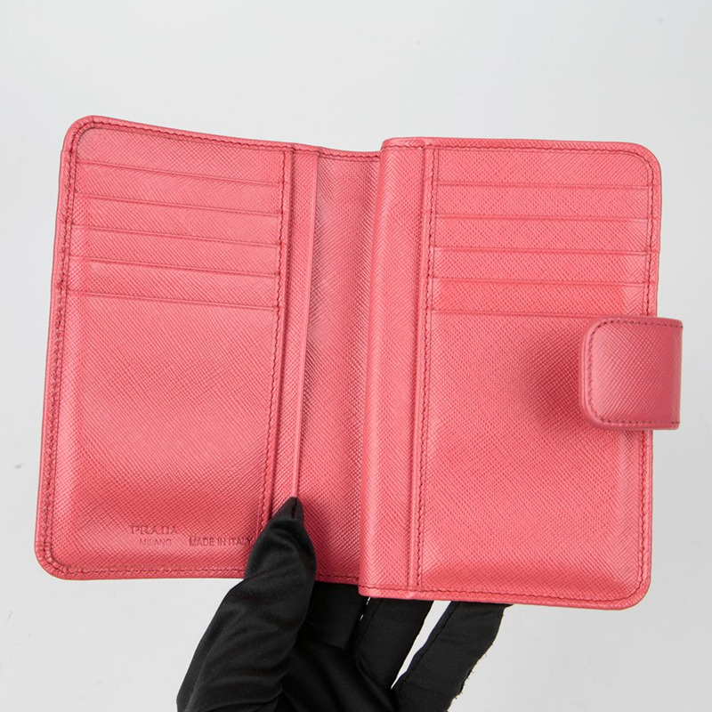 PRADA 1M1225 金屬標誌錢包-9