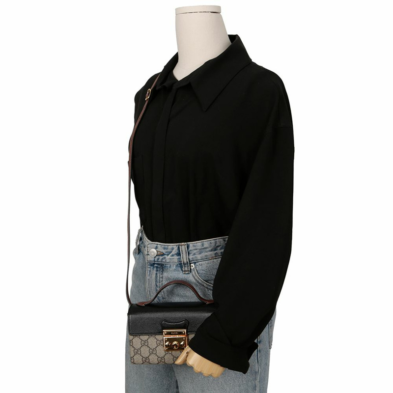 GUCCI Paddle Lock 迷你托特單肩包 652683-10