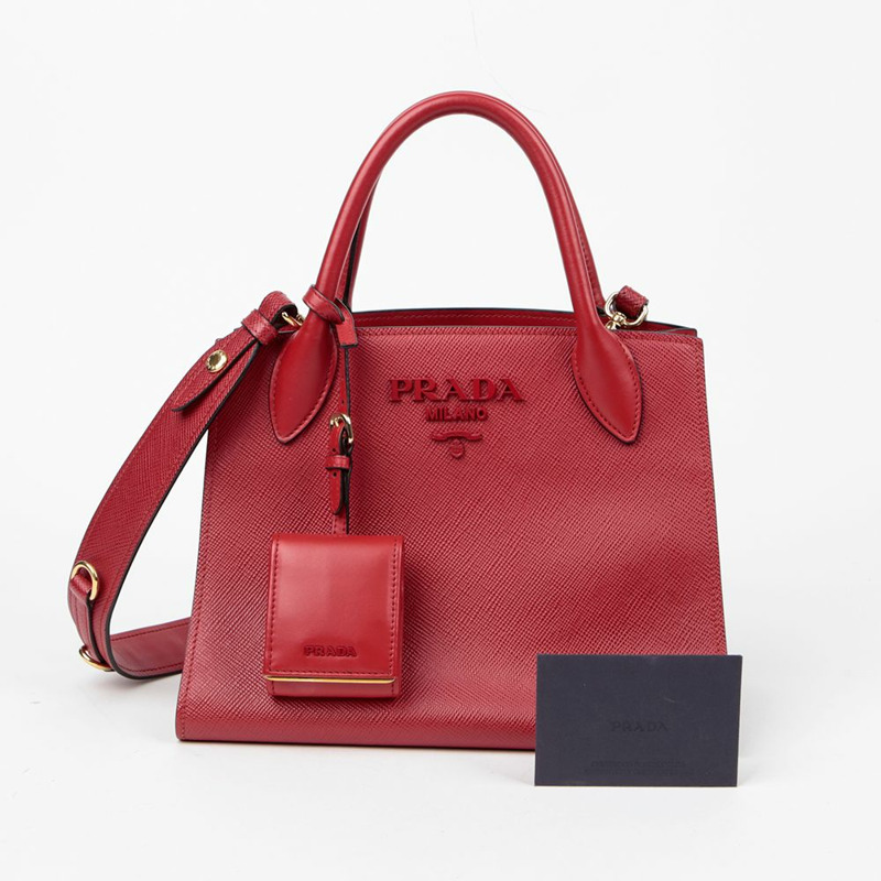 PRADA 1BA156 單色托特單肩包-0