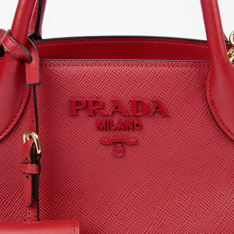 PRADA 1BA156 單色托特單肩包-3
