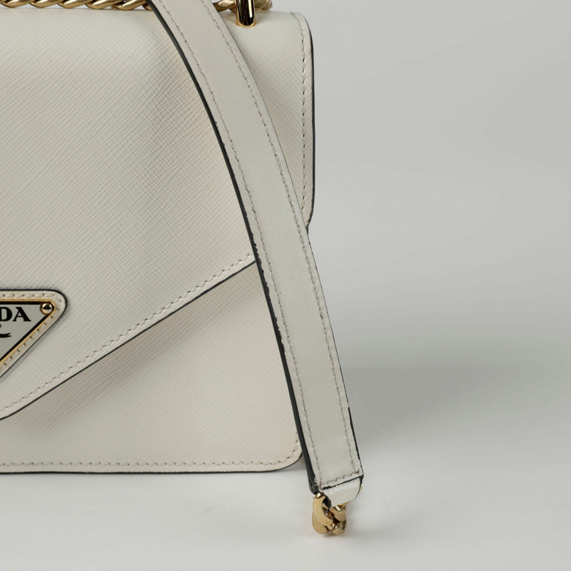 PRADA 1BD200 信封鏈條單肩斜背包-3