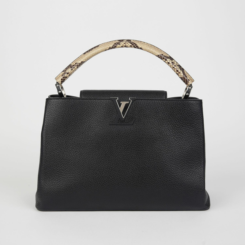 LOUIS VUITTON N91659 Capucines Python 中型手提包-1
