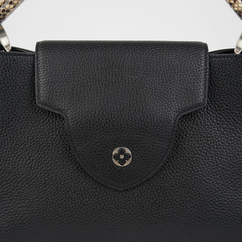 LOUIS VUITTON N91659 Capucines Python 中型手提包-7