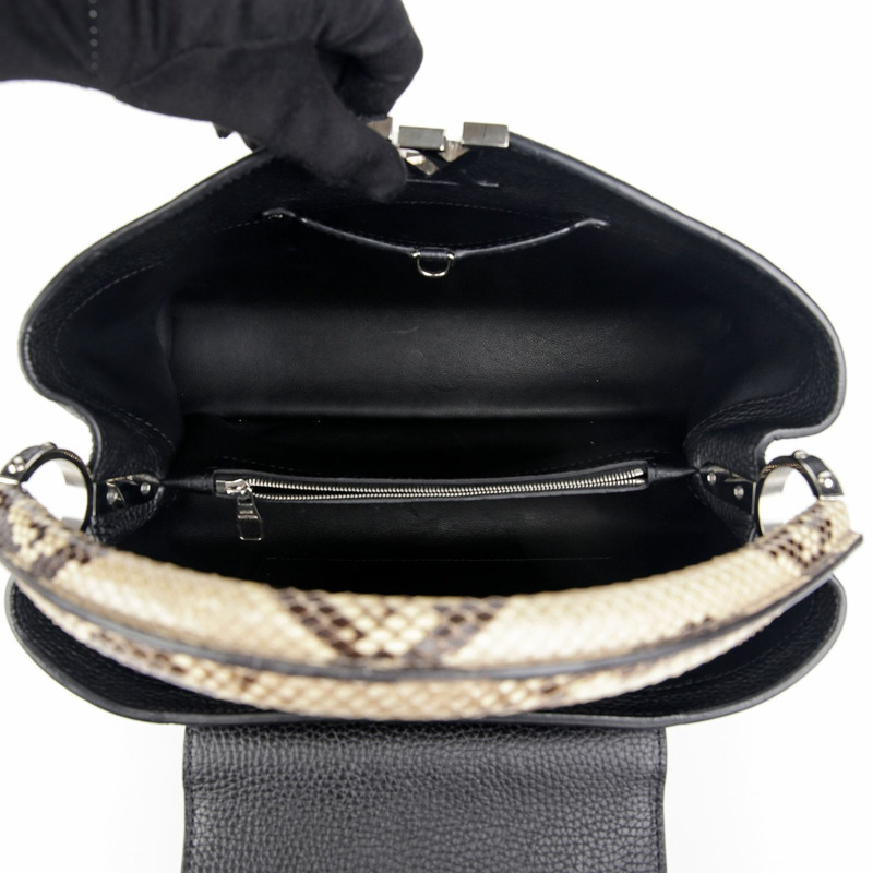 LOUIS VUITTON N91659 Capucines Python 中型手提包-9