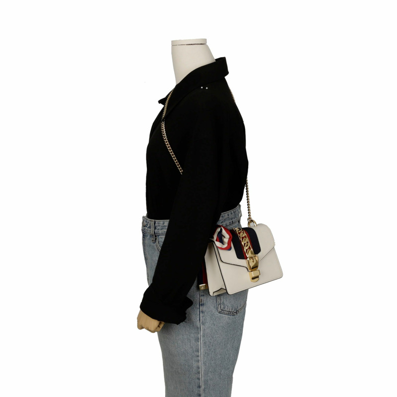 GUCCI Silvie 迷你肩斜背包 431666-13