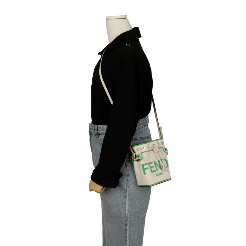 FENDI Montrejo 迷你水桶手提單肩包 8BS010-9