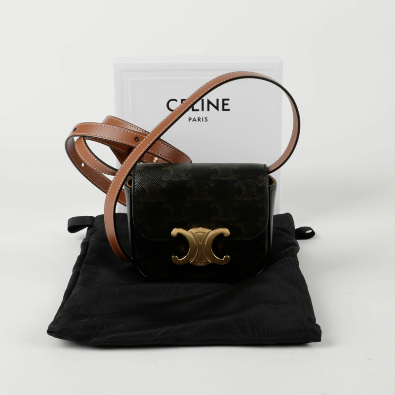 CELINE Claude 迷你肩斜背包 10I512DQB-0