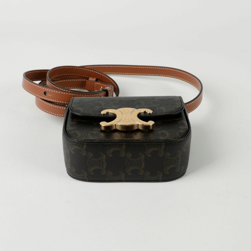 【包稅】CELINE 10I512DQB Claude迷你肩斜背包-5