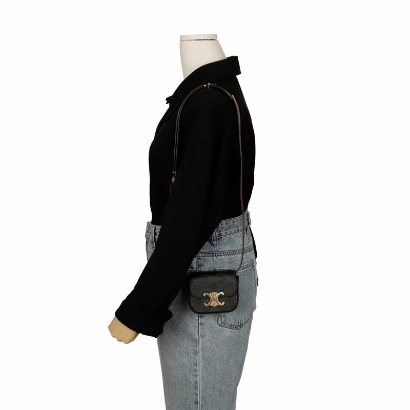 【包稅】CELINE 10I512DQB Claude迷你肩斜背包-8