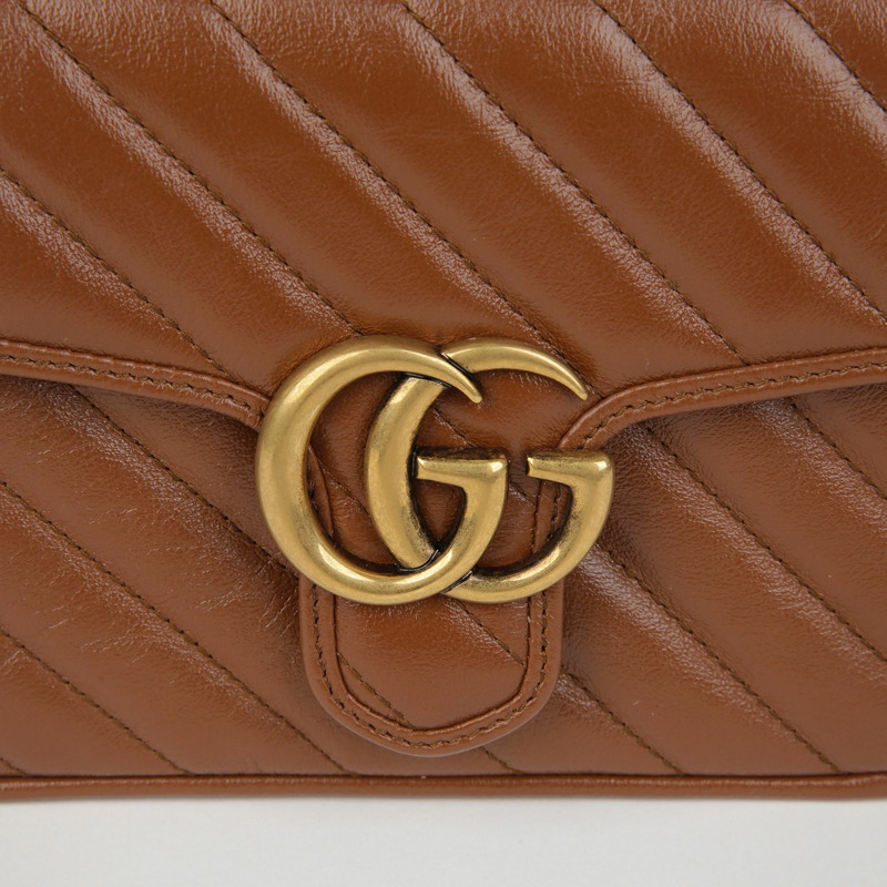 GUCCI GG Marmont 迷你頂部提把托特單肩包 583571-1